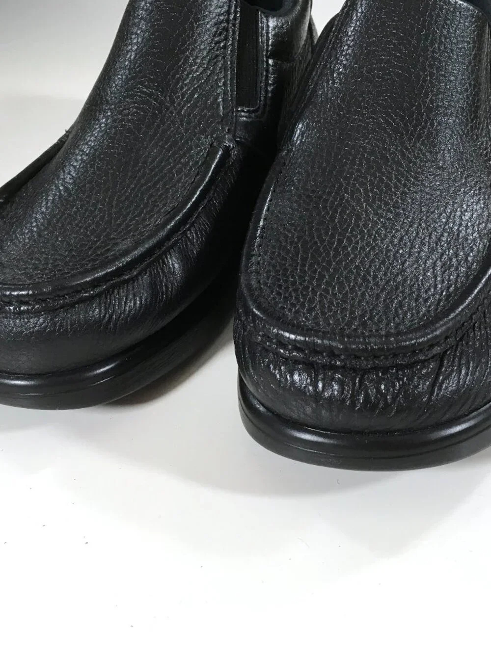 SAS Side Gore Slip On Shoes Mens Size 11 WW Wide Black Leather